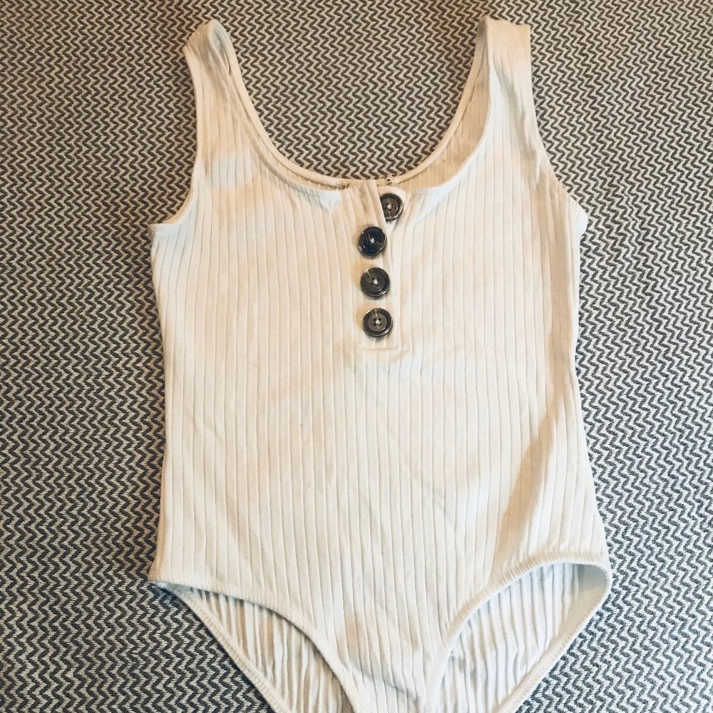 white button body suit